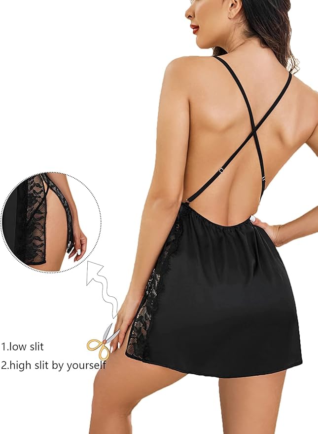 LL Babydoll Dress Lingerie Set Two Piece